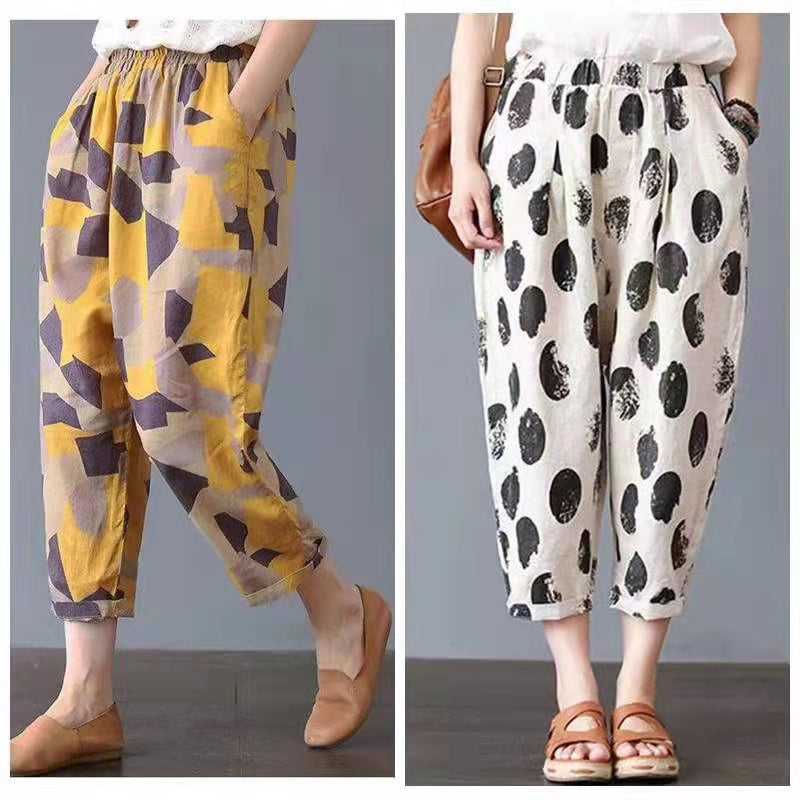 2022 Korean Floral Pants