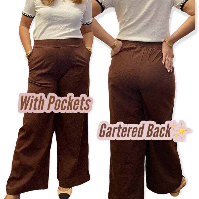 HIGH WAIST WIDE LENGTH SQUARE PANTS [Buy 1 Take 1 FREE]