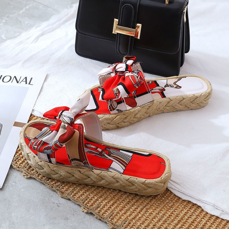 New ladies casual slippers non-slip platform beach slippers [Buy1Take1]