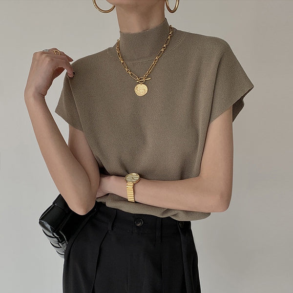 Buy1Take1 Korean Top Knitted Blouse