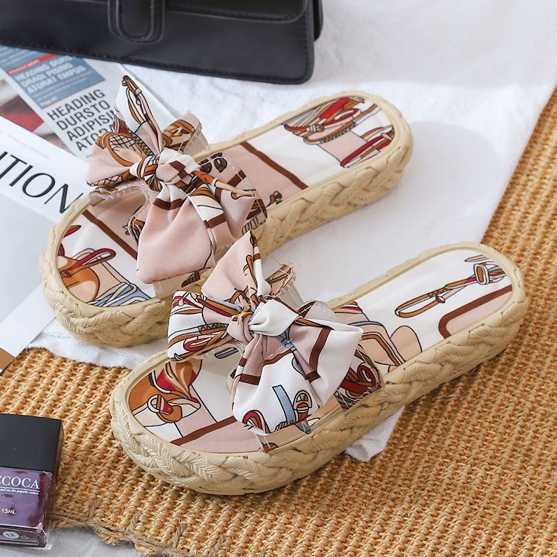 New ladies casual slippers non-slip platform beach slippers [Buy1Take1]