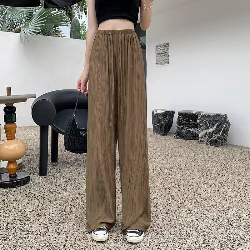 Highwaist Wide Leg Baggy Pants For Women's [BUY1TAKE1FREE]