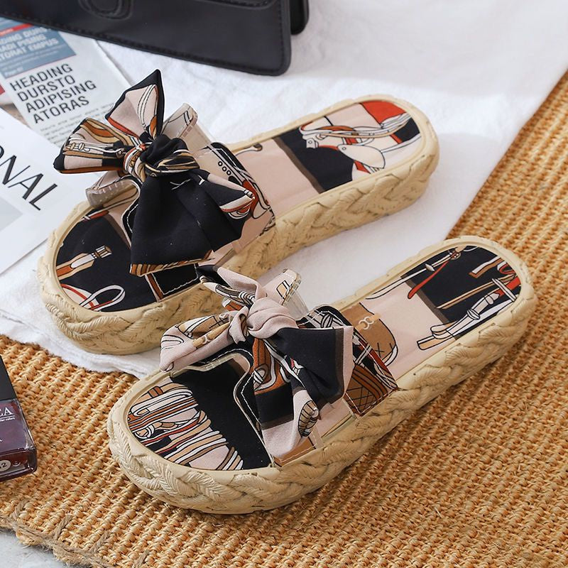 New ladies casual slippers non-slip platform beach slippers [Buy1Take1]
