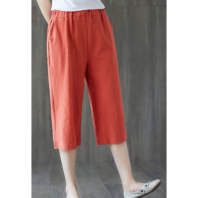 Tokong Square Pants Cotton Linen S-XXXL [Buy 1 Take 1 FREE]