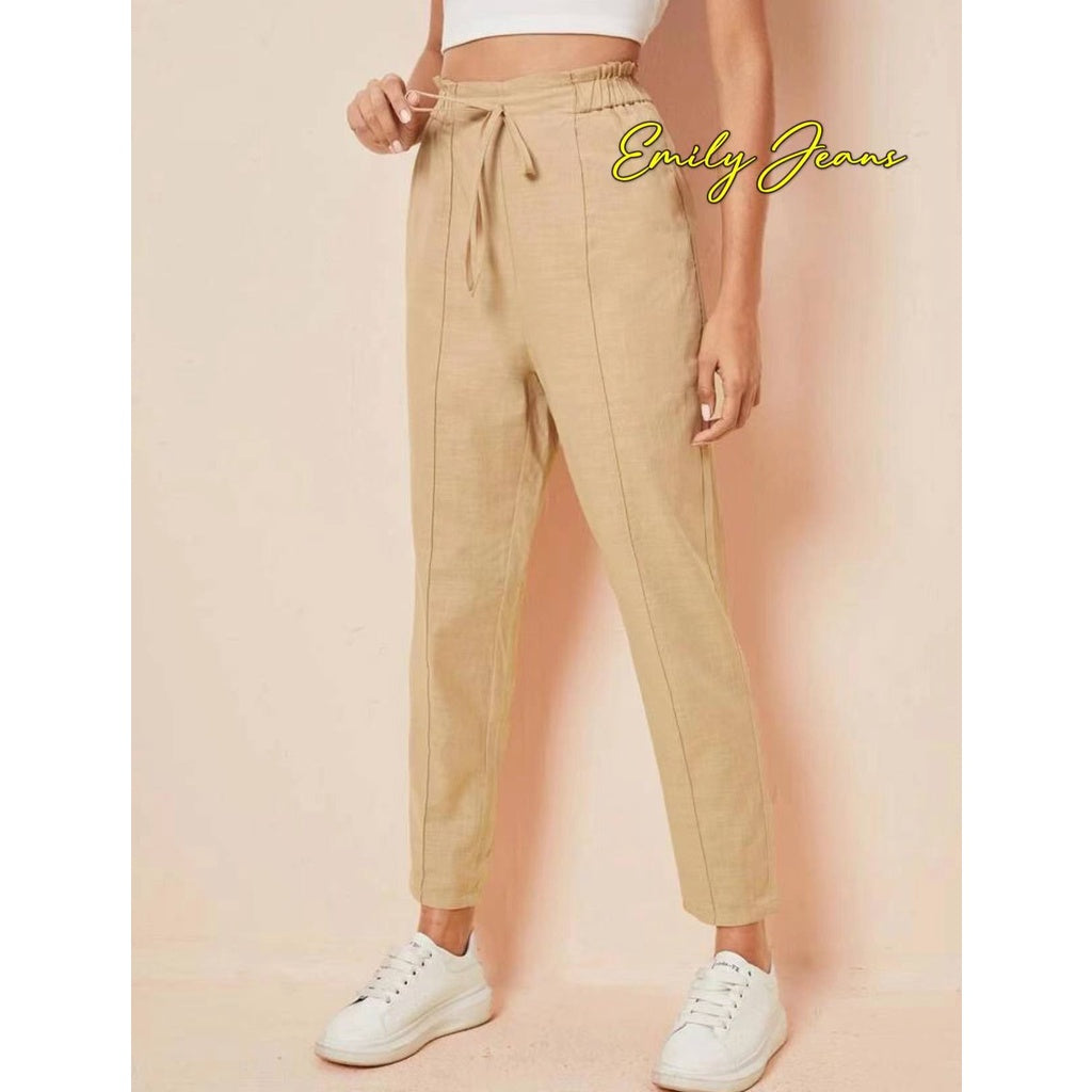 2023 Korean Casual Waist Knot Trouser [ BUY 1 TAKE 1 FREE ]
