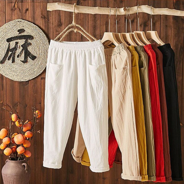 Buy1Take1 2023 New Korean Cotton Linen Trouser