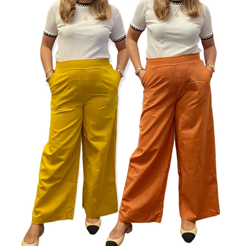 HIGH WAIST WIDE LENGTH SQUARE PANTS [Buy 1 Take 1 FREE]