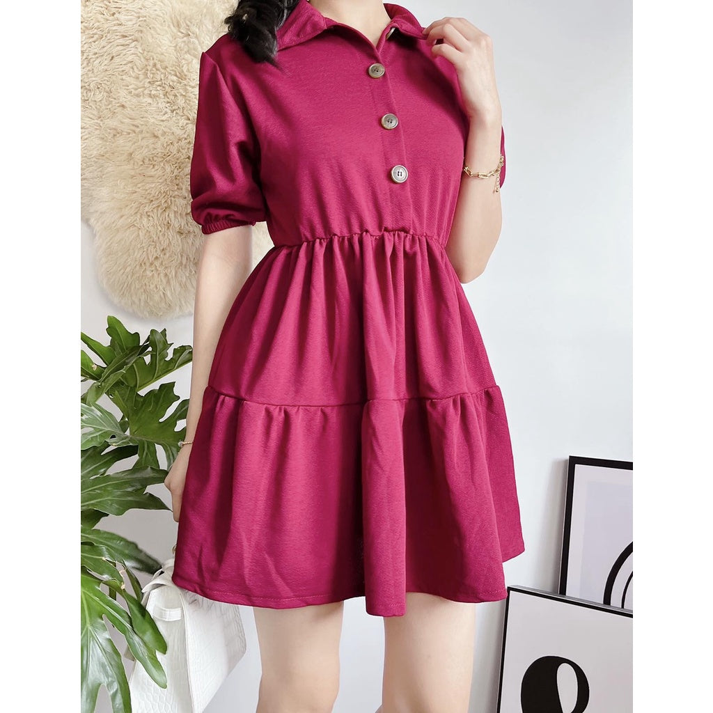 Kanea Button Down Skater Dress [BUY 1 TAKE 1]