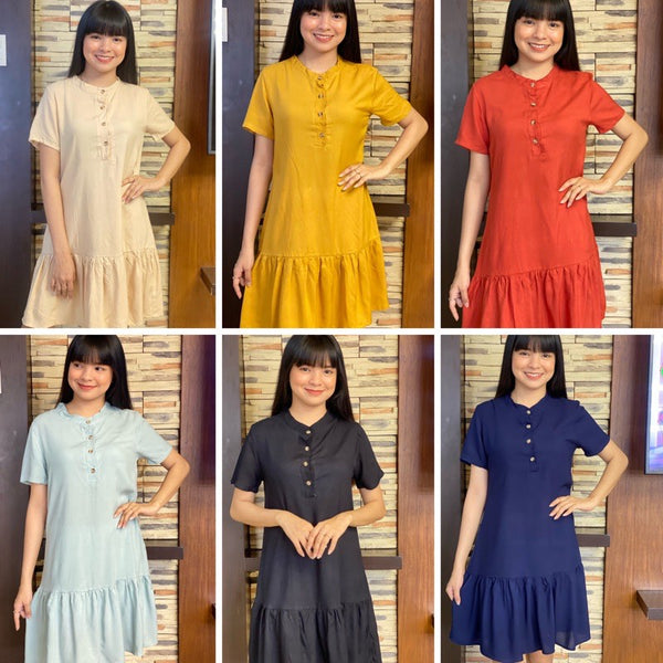 Buy1Take1 Trendy Chinese Collar Dress