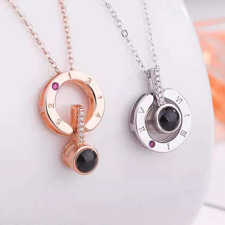 ILOVEYOU Projection Pendant Necklace Valentines Gift [BUY 1 TAKE 1 FREE]