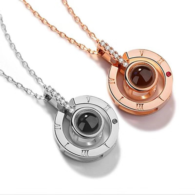 ILOVEYOU Projection Pendant Necklace Valentines Gift [BUY 1 TAKE 1 FREE]