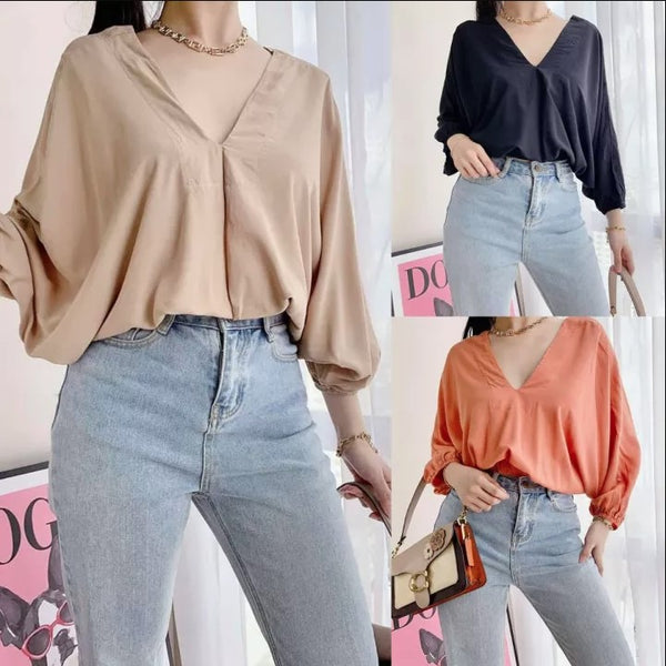 Buy1Take1 Korean Top Plain Blouse