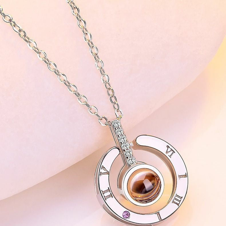 ILOVEYOU Projection Pendant Necklace Valentines Gift [BUY 1 TAKE 1 FREE]