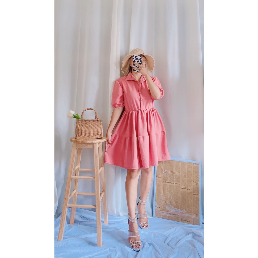 Kanea Button Down Skater Dress [BUY 1 TAKE 1]