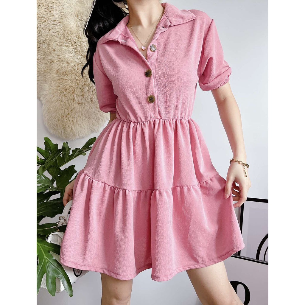 Kanea Button Down Skater Dress [BUY 1 TAKE 1]