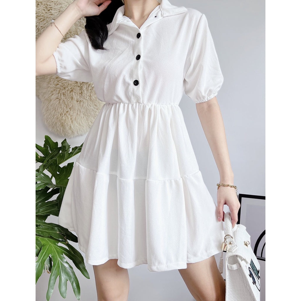 Kanea Button Down Skater Dress [BUY 1 TAKE 1]