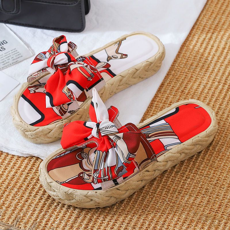 New ladies casual slippers non-slip platform beach slippers [Buy1Take1]