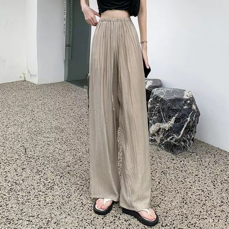 Highwaist Wide Leg Baggy Pants For Women's [BUY1TAKE1FREE]