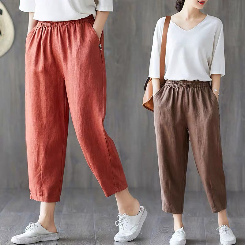 Cotton Linen Pants Authentic