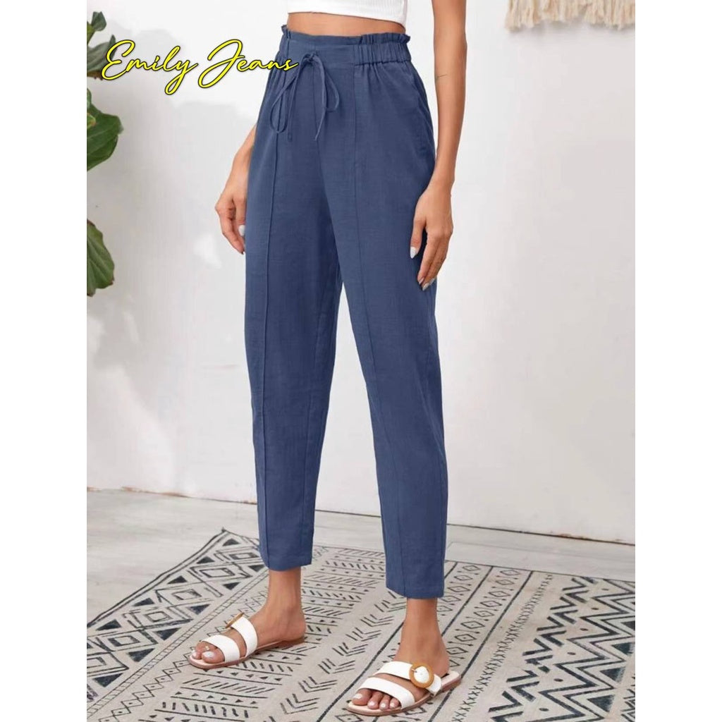 2023 Korean Casual Waist Knot Trouser [ BUY 1 TAKE 1 FREE ]