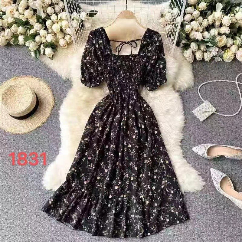 Korean Summer Floral Dress {BUY1TAKE1 FREE}