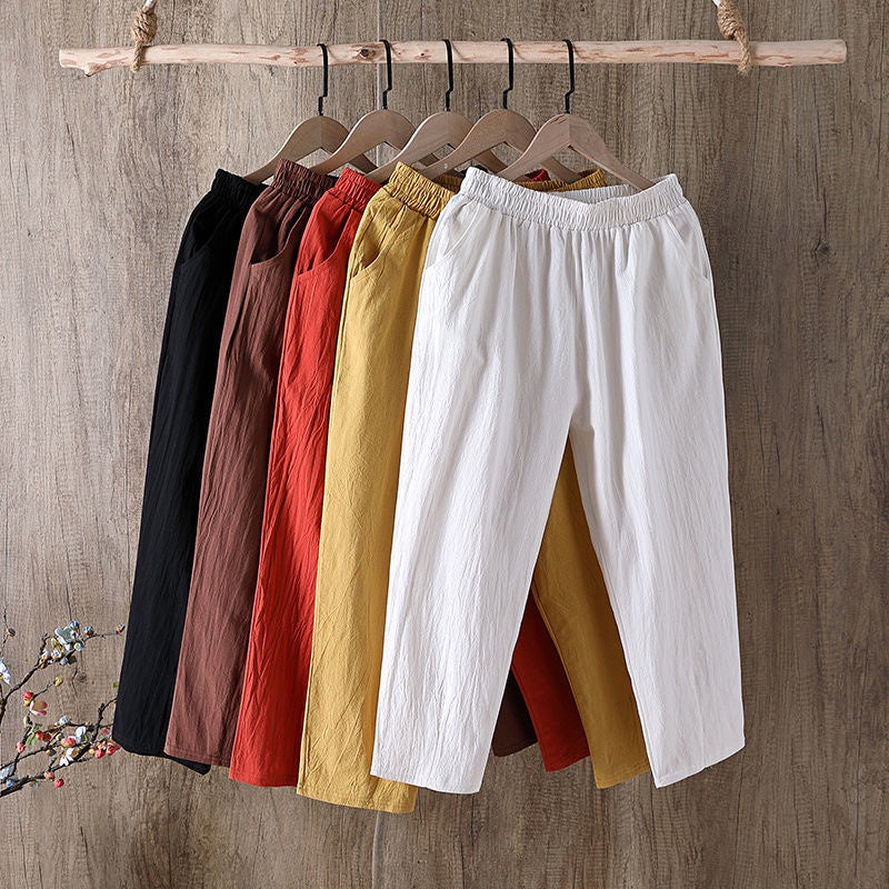 Cotton Linen Pants Authentic