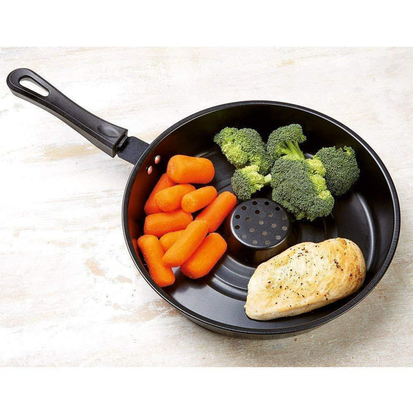 Dry Fry Pan with Glass Lid [ Premium Authentic ]