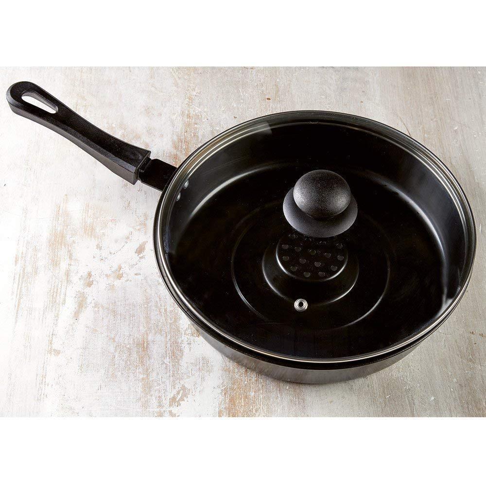 Dry Fry Pan with Glass Lid [ Premium Authentic ]