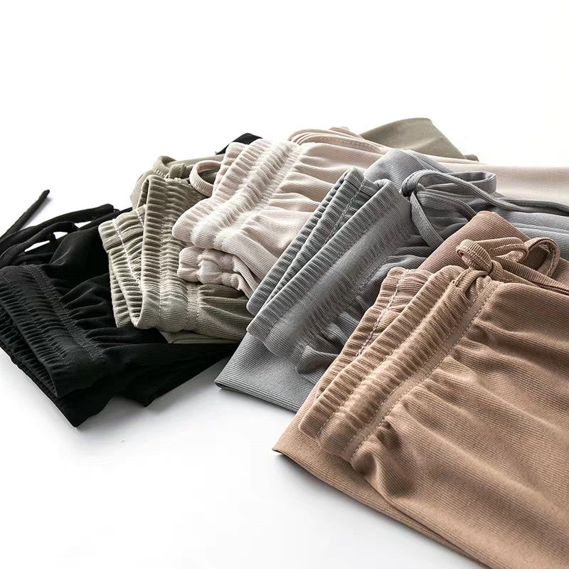 Womens korean style cotton silk square pants [BUY1TAKE1FREE]