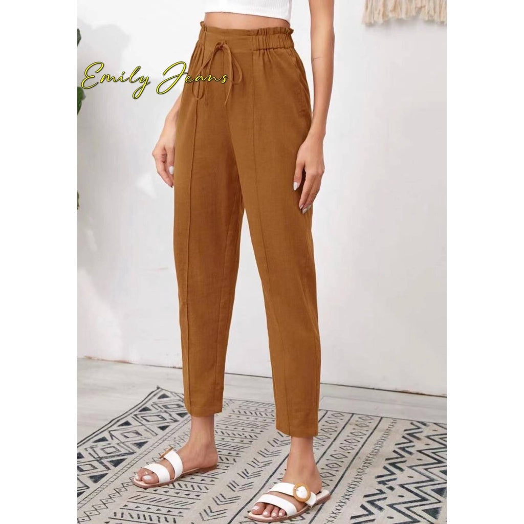 2023 Korean Casual Waist Knot Trouser [ BUY 1 TAKE 1 FREE ]