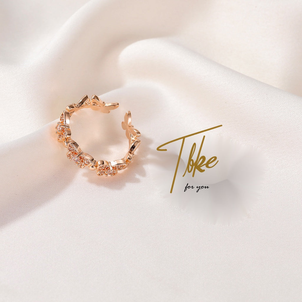 Korean 18k Gold Butterfly Adjustable Ring VALENTINES GIFT [Buy 1 take 1 FREE]