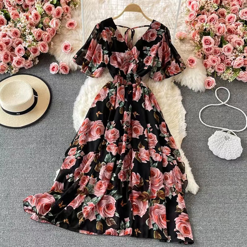 Korean Fashion Puff Sleeve Dress [BUY 1 TAKE 1 FREE]