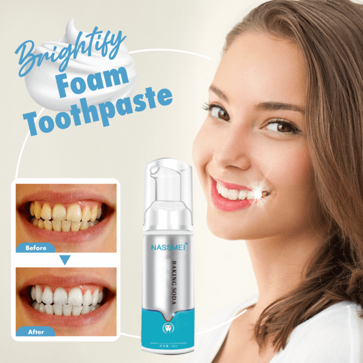 Korean Whitening Foam Toothpaste [Buy 1 take 1 Free]