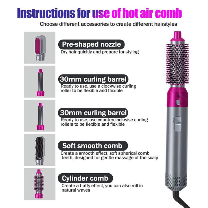 Original 5 In 1 AirWrap Hair Styler Premium Authentic