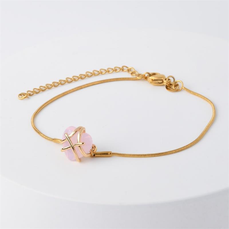 18K Gold Heart Barbie Bracelet 70% OFF