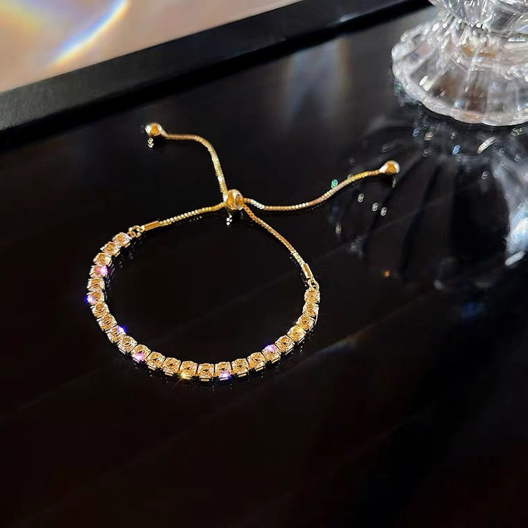 18k Gold birthstone adjustable bracelet VALENTINES GIFT (70% OFF)