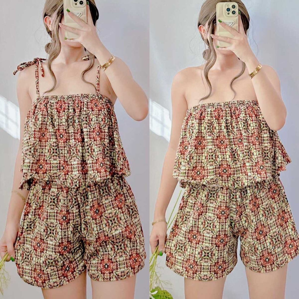 Romper Tube Spaghetti Jumpshort [BUY1TAKE1FREE]