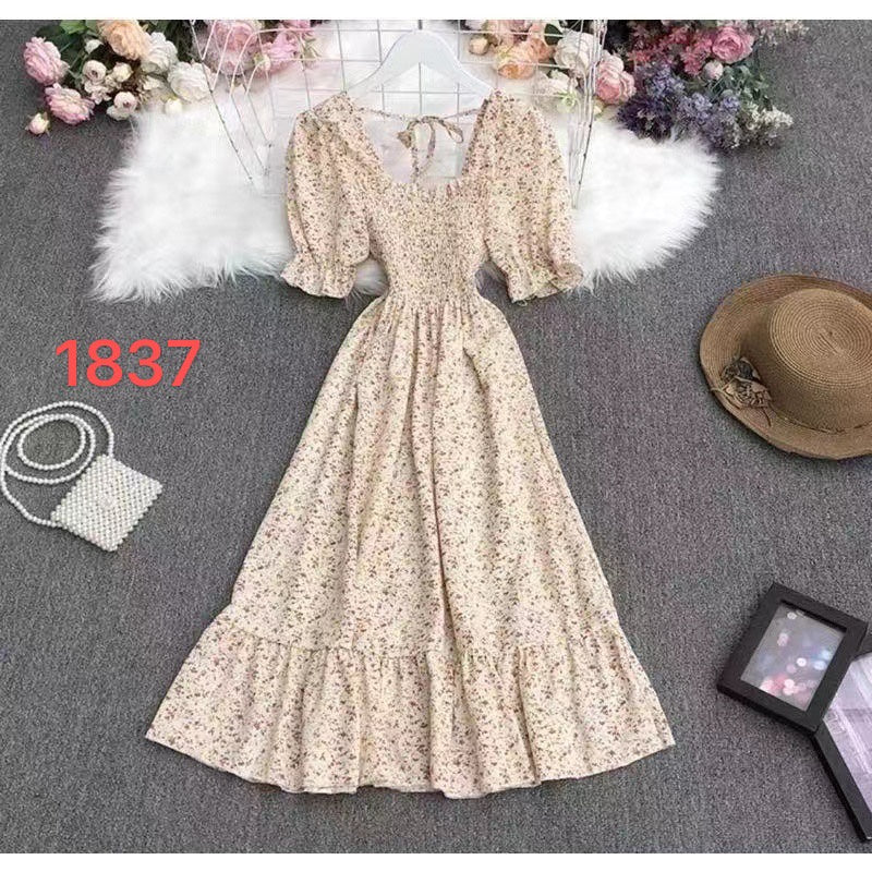 Korean Summer Floral Dress {BUY1TAKE1 FREE}
