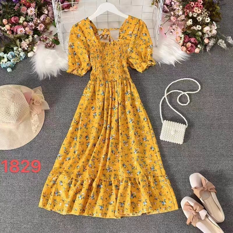 Korean Summer Floral Dress {BUY1TAKE1 FREE}