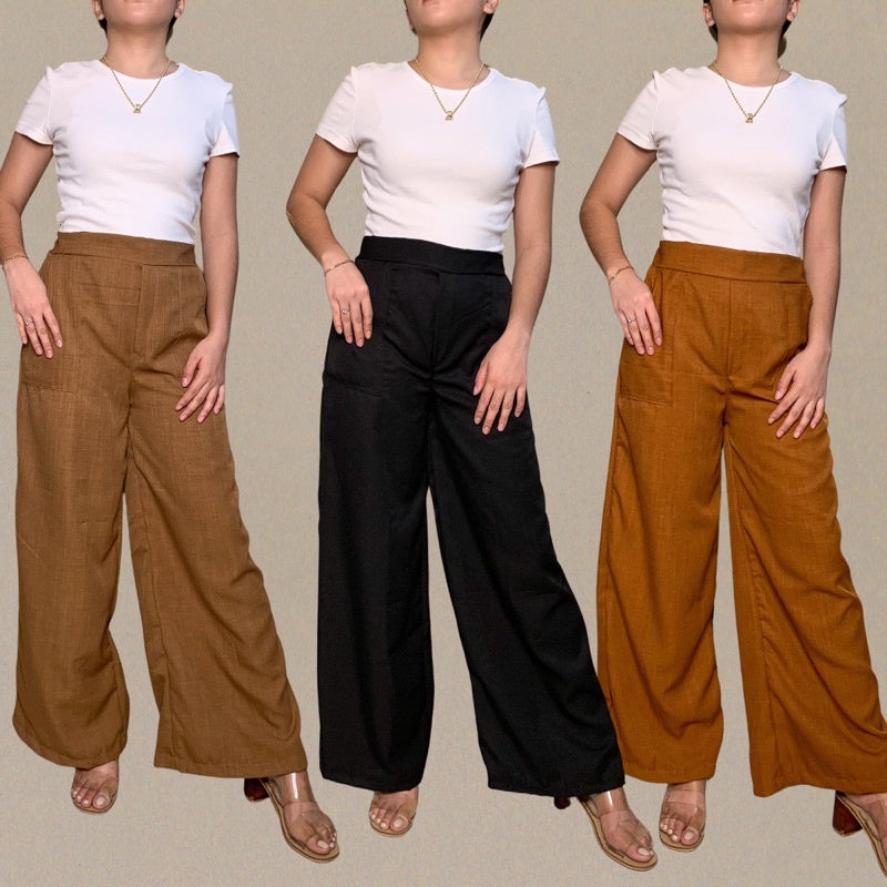 HIGHT WAIST WIDE LEG PANTS [Buy1Take1 FREE]