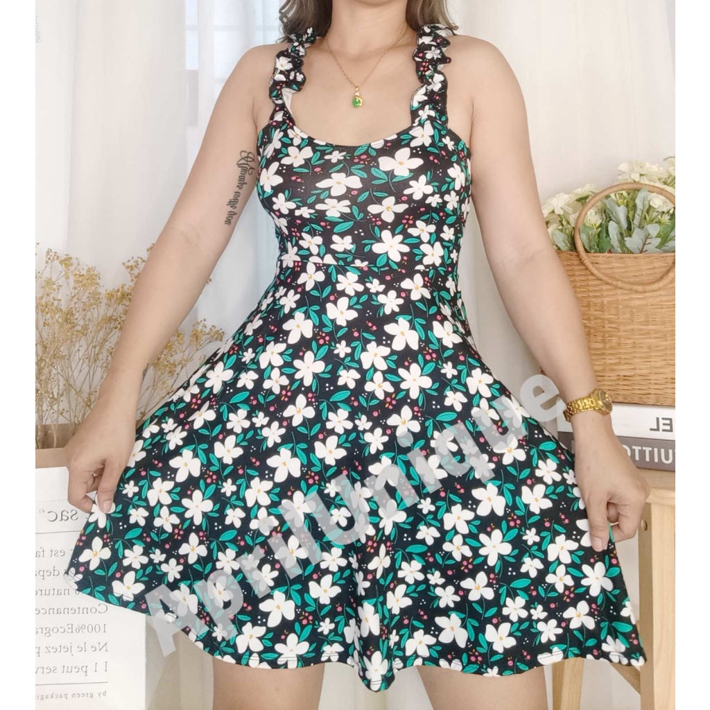 Summer Trendy Outfit Dress Floral Sleeve Mini Casual Dress {BUY1TAKE2}