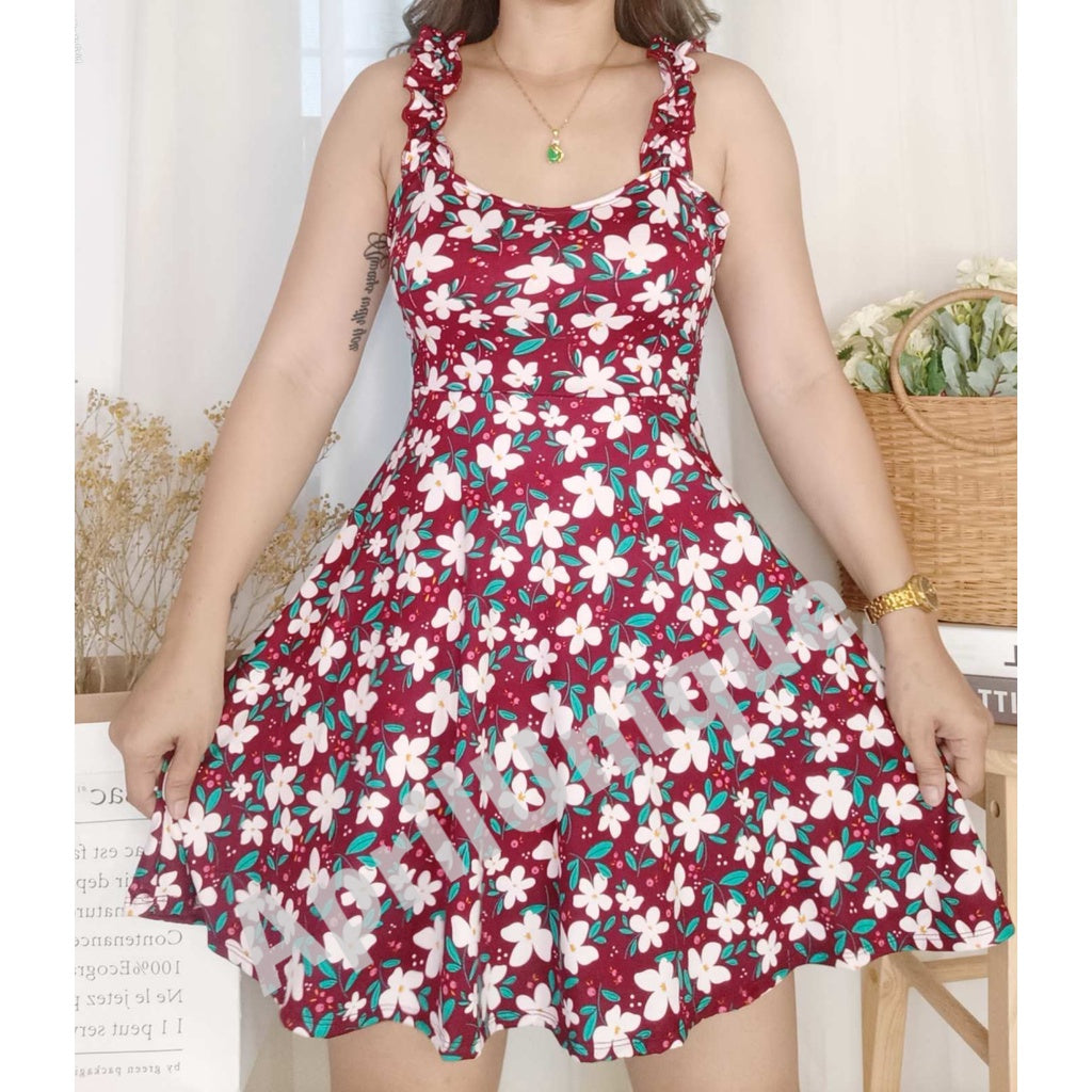 Summer Trendy Outfit Dress Floral Sleeve Mini Casual Dress {BUY1TAKE2}